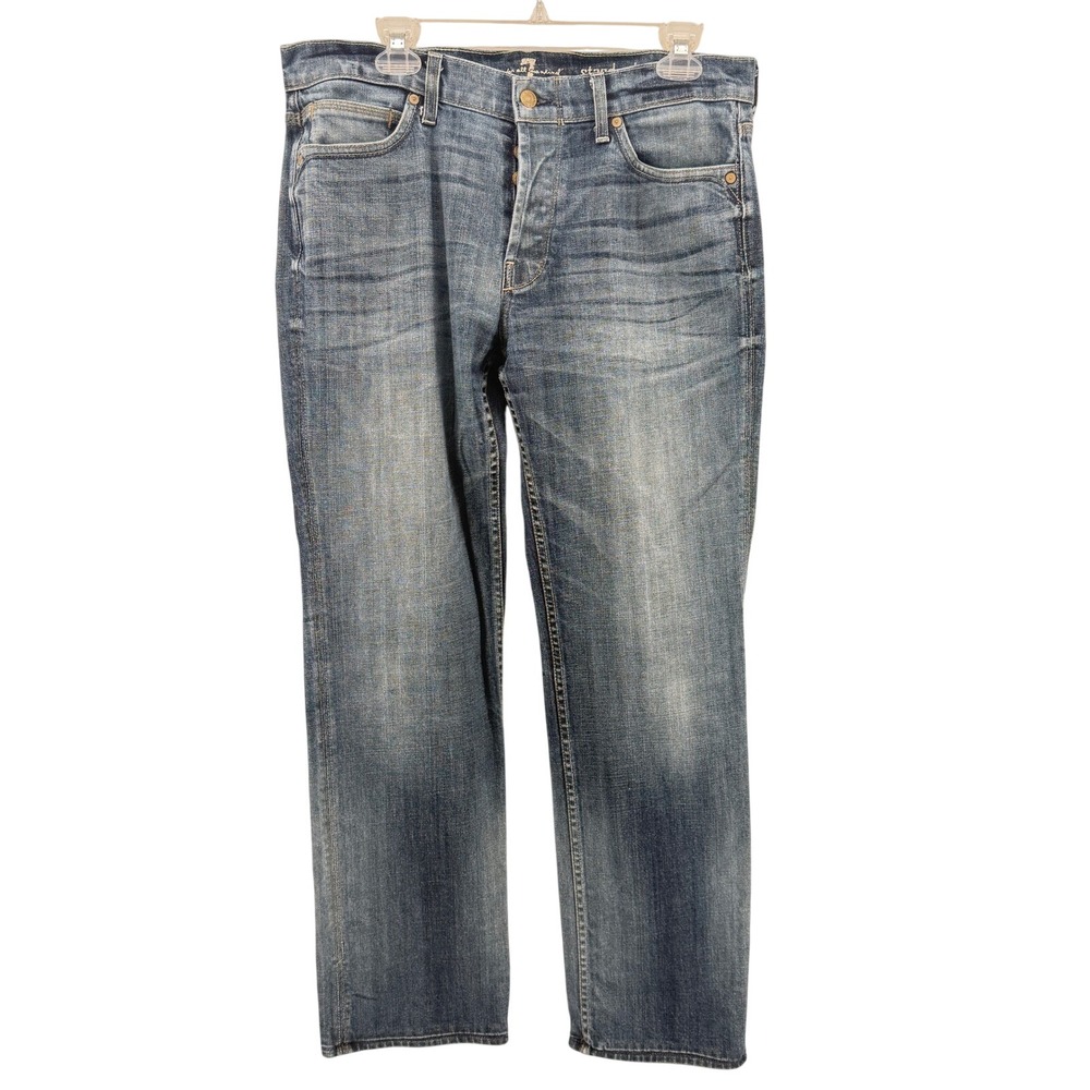 Straight Leg 7 For All Mankind Standard Jeans Blue Excellent Mens 36x30